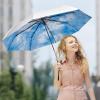 imageG4Free Windproof Travel Umbrella with Large Wooden Handle UV Sun Protection ampamp Rain Umbrella Automatic Open And Close Compact 46quot Large Canopy with UPF 50 Lightweight Portable for Walking ampamp OutdoorSilverSky