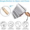 imageG4Free Windproof Travel Umbrella with Large Wooden Handle UV Sun Protection ampamp Rain Umbrella Automatic Open And Close Compact 46quot Large Canopy with UPF 50 Lightweight Portable for Walking ampamp OutdoorSilverPink