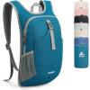 imageG4Free 12L Hiking Backpack Lightweight Small Hiking Daypack for Outdoor Travel Mini Foldable Shoulder BagTeal Bluepolyester