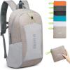 imageG4Free 24L Lightweight Packable Hiking Backpack Small Sport Travel Daypack Water Resistant for Women MenGrey
