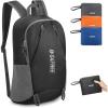 imageG4Free 24L Packable Hiking Backpack Lightweight Foldable Small Sport Travel Daypack Water Resistant for Women MenBlack