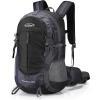 imageG4Free 35L Hiking Backpack Water Resistant Outdoor Sports Travel Daypack Lightweight with Rain Cover for Women Men Peacock GreenBlack
