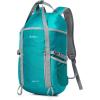 imageG4Free 35L Travel Daypack Waterproof Hiking Backpack for Camping Outdoor Sports Men Women Light GreyPeacock Blue