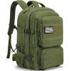 imageG4Free 45L Military Tactical Backpack for Men Large Army Molle Daypack 3 Day Assault Pack Bug Out Bag Hiking RucksackGreenGreen