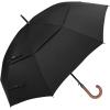 imageG4Free 5262inch Wooden J Handle Golf Umbrella Windproof UV Protection Classic Stick Wedding Cane Umbrellas Auto Open Cane Hook HandleBlack