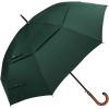 imageG4Free 5262inch Wooden J Handle Golf Umbrella Windproof UV Protection Classic Stick Wedding Cane Umbrellas Auto Open Cane Hook HandleDark Green