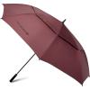 imageG4Free 72 Inch Huge Large Oversize Golf Umbrella Automatic Open Double Canopy Vented Windproof Stick Umbrella 6 Ft Heavy Duty For Outdoor Doorman FamilyBlackWind Red