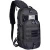 imageG4Free EDC Bag Tactical Sling Bag Backpack Molle Chest Shoulder Assault Pack Rectangular Outdoor DaypackBlack