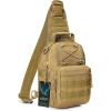 imageG4Free Outdoor Tactical Bag Backpack Military Sport Bag Pack Sling Shoulder Backpack Tactical Bag for Every Day CarryTan