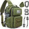 imageG4Free Tactical Backpack Military Sling Shoulder Bag Molle Pack for Every Day CarryGreenGreen