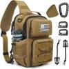 imageG4Free Tactical Backpack Military Sling Shoulder Bag Molle Pack for Every Day CarryGreenKhaki