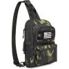 imageG4Free Tactical Sling Bag Backpack EDC Concealed Carry Bag Military Small Crossbody Shoulder Chest PackBlack Camo