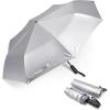 imageG4Free UPF 50 UV Protection Sun Umbrella Double Layer Windproof Compact Travel Umbrella 46 Inch Auto Open CloseBlue