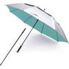 imageG4Free Vented UV GolfBeach Umbrella 68quot Arc Auto Open Oversize Extra Large Windproof Sun Shade Rain UmbrellasSilverLake Blue