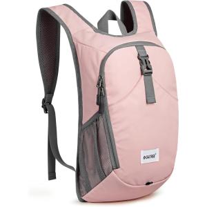 imageG4Free 10L Hiking Backpack Lightweight Small Hiking Daypack Small Outdoor Travel Foldable Shoulder BagPink