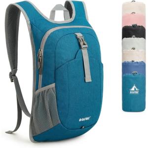 imageG4Free 12L Hiking Backpack Lightweight Small Hiking Daypack for Outdoor Travel Mini Foldable Shoulder BagTeal Bluepolyester