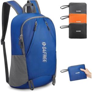imageG4Free 24L Packable Hiking Backpack Lightweight Foldable Small Sport Travel Daypack Water Resistant for Women MenBlue