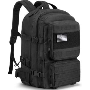 imageG4Free 45L Military Tactical Backpack for Men Large Army Molle Daypack 3 Day Assault Pack Bug Out Bag Hiking RucksackGreenBlack