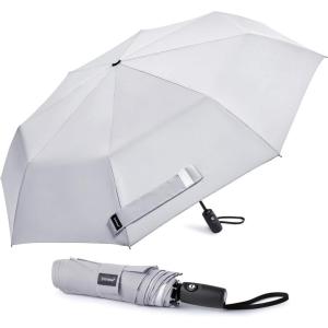 imageG4Free 46 Inch Reflective Travel Umbrella for Rain Large Windproof Auto Open Close Folding Compact Umbrellas Strong Fiberglass Frame for Men WomenPlain