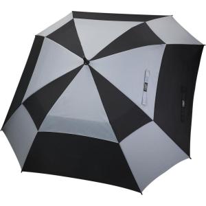 imageG4Free Extra Large Golf Umbrella 6268 inch Square Vented Windproof Auto Open Double Canopy Oversized Stick UmbrellaBlackGrey
