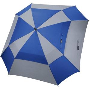 imageG4Free Extra Large Golf Umbrella 6268 inch Square Vented Windproof Auto Open Double Canopy Oversized Stick UmbrellaBlueGrey