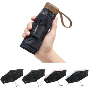 imageG4Free Mini Travel Folding Umbrella for Purse Compact UPF 50 UV Protection Sun ampamp Rain Small Umbrella Lightweight Portable Parasol Fits in Pocket Wallet for Women MenNavy Blue