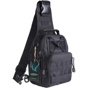 imageG4Free Outdoor Tactical Bag Backpack Military Sport Bag Pack Sling Shoulder Backpack Tactical Bag for Every Day CarryBlack