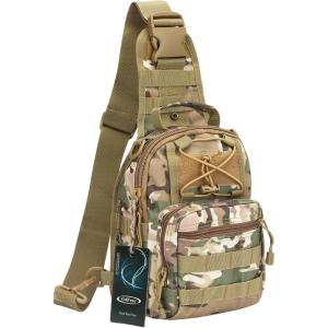imageG4Free Outdoor Tactical Bag Backpack Military Sport Bag Pack Sling Shoulder Backpack Tactical Bag for Every Day CarryCp Camouflage