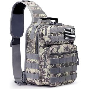 imageG4Free Tactical Sling Bag Backpack Military Rover Shoulder Sling Pack Molle EDC Small Crossbody Chest PackNew Acu