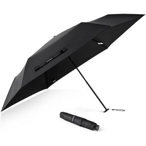 imageG4Free Travel Umbrella Compact Ultralight UPF 50 UV Protection Carbon Fiber Super Slim Small Mini Umbrella Weighs Only 4 ozBlackoutPlaid Black