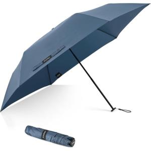 imageG4Free Travel Umbrella Compact Ultralight UPF 50 UV Protection Carbon Fiber Super Slim Small Mini Umbrella Weighs Only 4 ozUltraLight Navy Blue