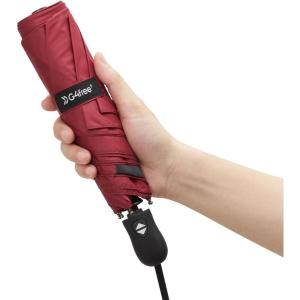imageG4Free Travel Umbrella Ultralight UPF 50 UV Protection Compact Umbrella Super Slim Small Mini Automatic Open and CloseUltraLight Wine Red