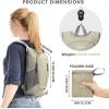 imageG4Free 10L Hiking Backpack Small Travel Hiking Daypack Lightweight Packable Backpack Casual Foldable Shoulder BagBeige