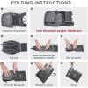 imageG4Free 10L Hiking Backpack Small Travel Hiking Daypack Lightweight Packable Backpack Casual Foldable Shoulder BagBlack