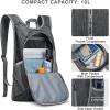 imageG4Free 10L Hiking Backpack Small Travel Hiking Daypack Lightweight Packable Backpack Casual Foldable Shoulder BagBlack
