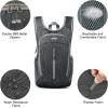 imageG4Free 10L Hiking Backpack Small Travel Hiking Daypack Lightweight Packable Backpack Casual Foldable Shoulder BagBlack