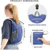 imageG4Free 10L Hiking Backpack Small Travel Hiking Daypack Lightweight Packable Backpack Casual Foldable Shoulder BagBlue