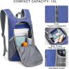 imageG4Free 10L Hiking Backpack Small Travel Hiking Daypack Lightweight Packable Backpack Casual Foldable Shoulder BagBlue