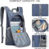 imageG4Free 10L Hiking Backpack Small Travel Hiking Daypack Lightweight Packable Backpack Casual Foldable Shoulder BagDark Blue