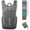 imageG4Free 10L Hiking Backpack Small Travel Hiking Daypack Lightweight Packable Backpack Casual Foldable Shoulder BagDark Grey