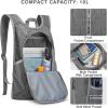 imageG4Free 10L Hiking Backpack Small Travel Hiking Daypack Lightweight Packable Backpack Casual Foldable Shoulder BagDark Grey