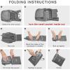 imageG4Free 10L Hiking Backpack Small Travel Hiking Daypack Lightweight Packable Backpack Casual Foldable Shoulder BagDark Grey