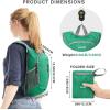 imageG4Free 10L Hiking Backpack Small Travel Hiking Daypack Lightweight Packable Backpack Casual Foldable Shoulder BagGreen