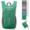 imageG4Free 10L Hiking Backpack Small Travel Hiking Daypack Lightweight Packable Backpack Casual Foldable Shoulder BagGreen