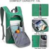 imageG4Free 10L Hiking Backpack Small Travel Hiking Daypack Lightweight Packable Backpack Casual Foldable Shoulder BagGreen