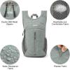 imageG4Free 10L Hiking Backpack Small Travel Hiking Daypack Lightweight Packable Backpack Casual Foldable Shoulder BagGrey