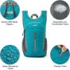 imageG4Free 10L Hiking Backpack Small Travel Hiking Daypack Lightweight Packable Backpack Casual Foldable Shoulder BagPeacock Blue