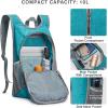 imageG4Free 10L Hiking Backpack Small Travel Hiking Daypack Lightweight Packable Backpack Casual Foldable Shoulder BagPeacock Blue