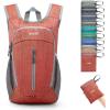 imageG4Free 10L Hiking Backpack Small Travel Hiking Daypack Lightweight Packable Backpack Casual Foldable Shoulder BagRed