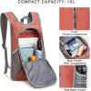 imageG4Free 10L Hiking Backpack Small Travel Hiking Daypack Lightweight Packable Backpack Casual Foldable Shoulder BagRed